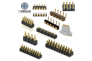 2 3 4 5 6 7 8 9 10 Pin Single Dual Row Pogo Pin Male And Female 2.54mm Gold Plated Spring Loaded Pcb Pogo Pin Connector