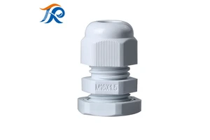 Ip68 M16 Industrial Nylon Flex Cable Gland Connector Low/high Voltage Waterproof Spiral Strain Relief Protector Lock Nut Rubber