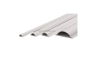 PVC Cable Duct Easy Mounting Closes Plastic Wall Cable Cord Cover Pvc Wiring Duct Pvc Arc Floor Cable Trunking