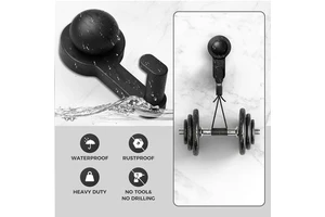 Strong Adhesive Stainless Steel Suction Cup Hook Cross-Border Metal Coat Robe Bracket Portable Multifunction for Bathroom