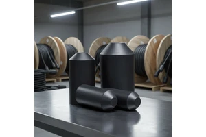 Spiral Adhesive PE Low Voltage Waterproof Black Wire Heat Shrink End Cap Cable Sealing Insulator for Corrosion Protection
