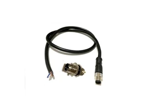 Connecting Cord, 2 Cable Plug 3pin Connectors M8x1, PUR Cable, Shielded M8 Connector