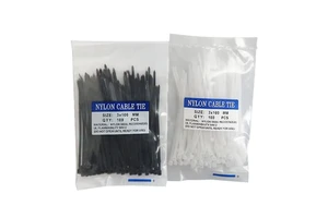 Nylon Self-Locking Cable Ties 100mm (4 Inch) UV Resistant, 18lbs| 100pcs Bulk Pack for Electronics/Home Use