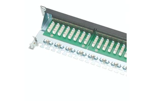 24 Port Cat6 FTP Shielded 1U 19 Inch Rack Mount Network Patch Panel