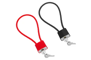 Plastic Steel Cable Gun Trigger Locks Keyed Safety,Cable Length Gun Lock Trigger Lock Red/black