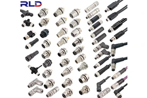 8 Pin Waterproof Cable Connector IP67 Outdoor Electrical Metal Cable Connectors