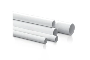 PVC RIGID CONDUIT-WHITE COLOR-BS EN 50086-2-1 STANDARD-ISO9001 CERTIFIED-COMBUSTION-PROOF-20-50MM SIZES-GOOD QUALITY-PRODUCED