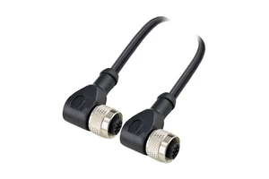 M12 Code Waterproof Unshielded Brass Nickel-Plated Cable Connectors 3 4 5 8 12 17 Pin Female Elbows Female Elbows Connectors