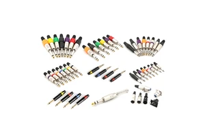 High-Quality High-Efficiency Mini Jacks Connectors RCA Cable Connectors Gold-Plated Metal Audio Accessories for Amplifier Cables