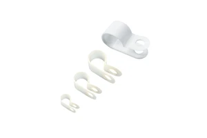5/16 Inch Plastic R Type Cable Clips, Nylon Cable Clamp for Cable Wire Organizer