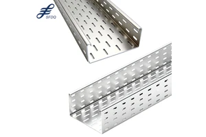 China Factory Oem Customized 600x50 Electrical Cable Trunking Trough Cable Bridge Perforated Cable Tray Supporting System