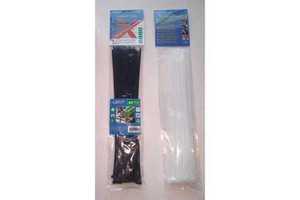 Cable Ties 4.8x450mm 30Pcs Black And White For Electrical Wiring Organization