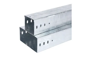 Solid Bottom Trough Type Metal Cable Trunking Tray Aluminium and Steel Cover