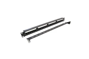 19 Inch Network 2U 24 Port Cat6a Patch Panel