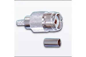 N Type Male Plug Connector 50 Ohm Crimp RF Coaxial Adapter In Line Free Hanging Straight Male Pin Kitting Cable Assembly Part