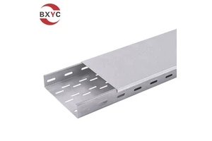 300*100mm Fireproof Cable Tray Powder Coated Perforated Cable Tray with Cover Price List