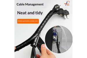 Polypropylene Plastic Cable Conduit Customized Plastic Pipe PP Cable Management Pipe