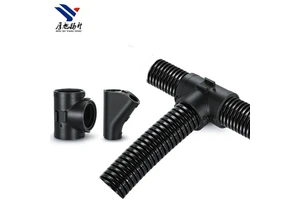 Y Shape 3 Way Nylon Cable Glands Flexible Conduit Joint with Tight Connector for Cable Management