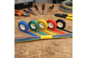 SZS Solid PVC Electrical Insulating Tape Flexible 0.18mm X 18mm X 10m for Electric Wires Installation