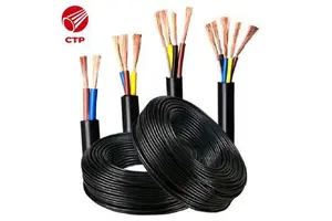 China Type AC Power PVC Wire 227 IEC 52 (RVV) 300V Stranded Copper Cable Oil Resistant Flexible Electrical