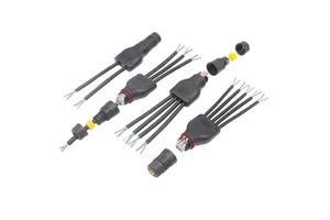 Quick Plug In Cable Connector 1 In 2 3 4 Out Y Shape Circuit Inline Splice Push In Fast Cable Connectors