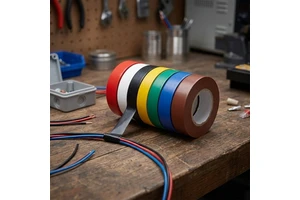 SZS Solid PVC Electrical Insulating Tape Flexible 0.15mm X 18mm X 20m for Electric Wires Installation