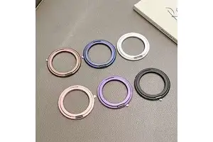 Ultra-thin Adhesive Type Aluminium Alloy Mobile Phone Stick Rotatable Ring Desk Charger Compatible Horizontal Vertical Support