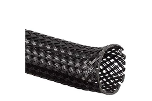 Black Cord Protector Wire Loom Cable Sleeve Pet Braided Cable Protective Management Sleeves Wire Loom Braided Cable Sleeve