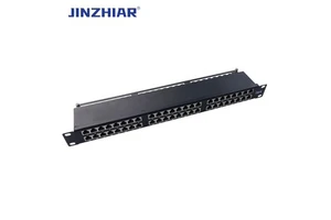 24 Port Cat6a/cat5e Network Patch Panel 1u 19 Inch Blank Cable Management Telecom Parts For Communication Rack