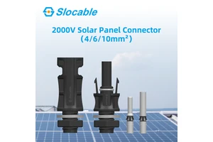 Slocable IP68 Solar PV Connector 2000V DC Photovoltaic Connector Male Female Quick Connect for Solar Panel Cable
