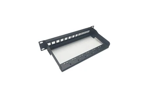 10-inch 12-port patch panel / modular blank patch panel, compatible with RJ11 & RJ45 modules