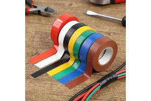 SZS Solid PVC Electrical Insulating Tape Flexible 0.15mm X 18mm X 5m for Electric Wires Installation