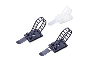 Black Adjustable Wire Clips Nylon66 Cable Clamp