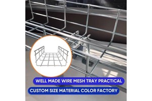 Export Grade Sturdy Wire Mesh Cable Tray International Standard Europe US Certification Overseas Engineering Project