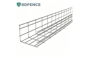 Galvanized Wire Mesh Cable Tray Stable Structure Superior Heat Dissipation Factory Direct For Low Voltage Network Wiring