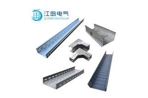 Hot-Dip Galvanizing Cable Tray Supporting System Tray Cable Carrier With Cover 3000*50*30 Cable Tray Plate Thickness 1.5mm