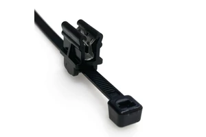 Wholesale 2 Piece Edge Clip Cable Fixing Ties for 1-3mm Panel ,Inside Serrated, Max Bundle Dia 50mm