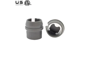 1/2" Grey Sheath Non-Metallic Cable Connector Snap Style Installation Labor Saving Plastic Cable Connector for Confined Areas