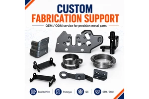 Factory Direct Heavy Duty Steel Stamping Welding Assembly Black Powder Coated Mounting Bracket Pre-drilled Slotted Holes