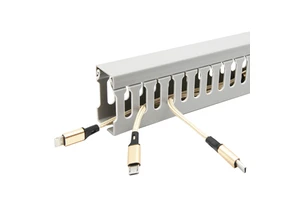 YORH-PEEO Factory Direct Sales PXC Under Desk Open Slot Finger Duct Wire Raceway Cable Management Tray