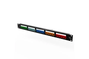 25/50 Port RJ45 Fiber Optic Patch Panel Modular All-In-One Cat3 Rack-Mounted 1U 19-Inch Server Rack Cabinet CE/RoHS/FCC