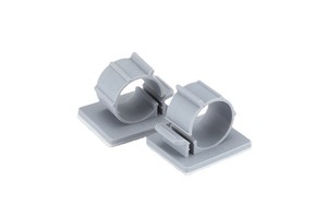 Grey Color Adhesive Backed Nylon Wire Adjustable Cable Clips Clamps