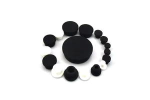 Custom End Black Cable Grommets Silicone Caps Through Hole Snap-on Small Rubber Hole Plugs for Hole