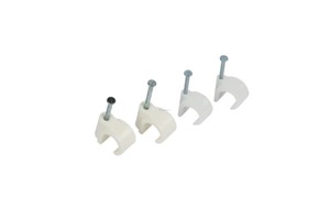 HONT Circle Hook Cable Clips PE PP High Quality Round 5-20mm White/Black/Gray Custom Logo 100pcs