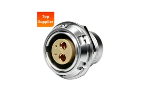 BEXKOM 2*powers+2*signals Circular Connector IP68 450~2100V High Voltage EMC Shield Brass Chrome for Rail Transit