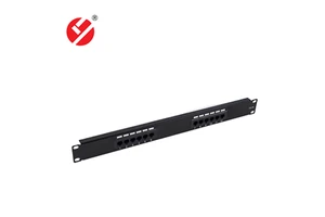 LIYUAN Best Price 19\"1U UTP Cat5e Cat6 Patch Panel New Design LY-PP5-02/ LY-PP6-02 12Port Patch Panel for Networking