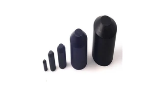 Heat Shrinkable Black Insulation Cable end cap With Spiral Adhesive Coating