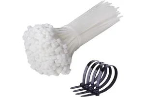 Assorted Sizes Zip Ties 700 Pack Heavy Duty Nylon Cable Ties 4+6+8+10+12 Inch Length UV Resistant 40lbs Plastic Wire Ties 300mm