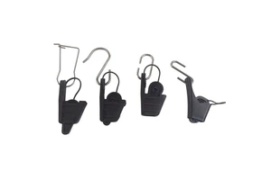 Stainless Steel FTTH Drop Cable Clamp S-Hook Plastic Wire Clip for Fiber Optic Equipment Compatible WiFi 4G 3G GSM Telecom Parts