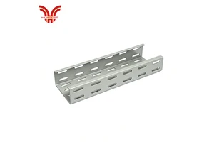 HUAPENG Powder-Coated Corrosion-Resistant Slotted Cable Tray Ventilation And Heat Dissipation Perforated Cable Tray